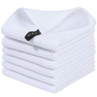 Toallas De Cocina De Algodón 100% Tejidas a La Moda Del Encaje Ultra Suaves Absorbentes Y Secado Rápido Tamaño 12x12 Pulgadas Pack De 6 - details 8
