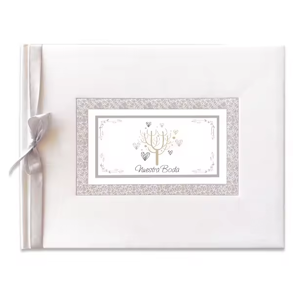 Libro de firmas boda   Arguval: El regalo perfecto para capturar y recordar los momentos especiales del bautizo de tu niña.64 páginas de alta calidad, diseño elegante y encuadernación resistente. ¡Un álbum único para guardar tus recuerdos! - 1