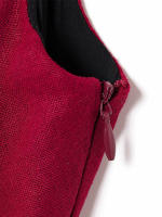 Vestido Midi Plegado De Verano Para Mujer Elegante De Lino Sólido O-Neck Sin Mangas Estilo Vintage Moda 2025 Vestido De Calle - details 6