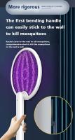 Lampara Repelente De Mosquitos Recargable USB Portátil Con Luz UV Y Eliminador De Insectos 3000V Para Exterminio De Mosquitos - details 10
