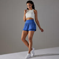 Shorts Deportivos De Mujer Para Gimnasio Y Tenis Con Bolsillos Pantalones Elásticos De Yoga Y Golf Entrenamiento Correr - details 8