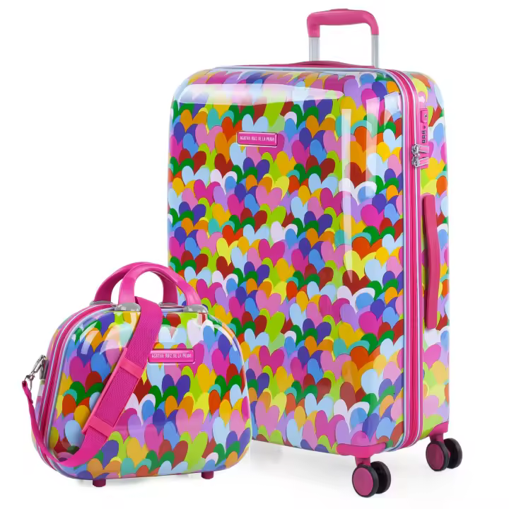 Agatha Ruiz De La Prada - Maletas De Viaje Infantiles Medianas. Maleta Niños Con Ruedas Maleta Niña 4 Ruedas. Maleta Infantil Niña. Maleta Viaje Niña Resistente. Maletas Con Candado TSA 131160B - 1