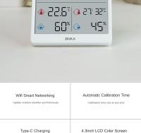 DUKA TH3 Sensor De Temperatura Y Humedad Electrónico Wifi Estación Meteorológica Inteligente Con Termómetro Y Higrómetro Para El Hogar - details 1