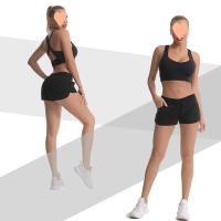 Shorts De Entrenamiento Para Mujer Verano Correr Maratón Yoga Fitness Deporte Para Gimnasio Talla Small Material Poliéster - details 2