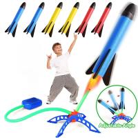 Juego De Juguete Para Niños Con Launcher De Rocket De Aire Con Bomba De Pies Juego Deportivo Al Aire Libre Para Niños Set De Juegos De Salto Y Movimiento Desarrolla La Capacidad De Agarrar Y Moverse - details 1