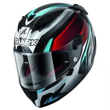 Casco Shark Race-R PRO Aspy Carbon Red Blue HE8661E - 1