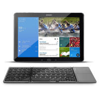 Teclado Inalámbrico Plegable Ultra Delgado Con Touchpad Bluetooth Recargable Para Tablet Y Laptop Teclado Mini Estilo Multifuncional - details 6