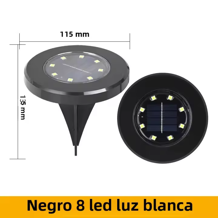 Lámpara Subterránea Solar LED Para Jardín Exterior Luz De Noche Impermeable Para Paisaje Vivienda De Villa Luz De Césped - 1