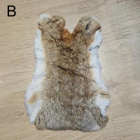 Alfombra De Peluche De Conejo De Color Natural Irregular Súper Suave Para Decoración De Hogar Protección De Rodillas Y Cintura Tapete De Faux Fur Para Adultos - details 2