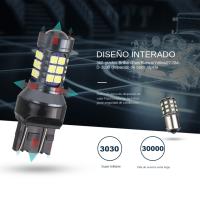 NLpearl 2Pcs T20 LED 7440 WY21W W21W Lámparas De Reversa 3030SMD Para Señal De Coche Luz De Respaldo Universal 12V 3W - details 2