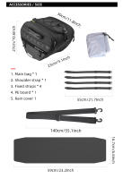 Bolsa De Tanque Universal Para Motocicleta Yamaha X-Max T-MAX N-MAX C400X GT C650GT Bolsa De Almacenamiento Y Herramientas Bolsa De Sillín Trasero De Alta Densidad Poliéster 900D - details 2
