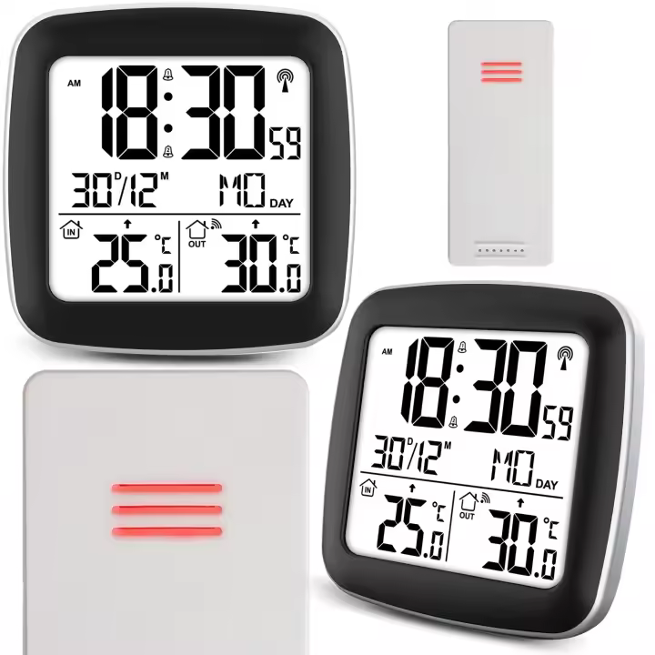 Estación meteorológica con pantalla BD-903 plata - 1