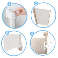 Olmitos – Barrera Seguridad Bebes retráctil para Puertas y escaleras, Interior/Exterior - Enrollable con Mecanismo de Bloqueo automático - Adaptable al Hueco hasta 140 Ancho… - details 1