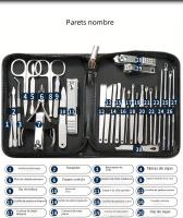 Nuevo Kit De Manicura 30 En 1 Cortauñas Rojo Para Mujer Set De Herramientas De Pedicura Y Uñas Incluye Cortauñas De Carbono - details 7