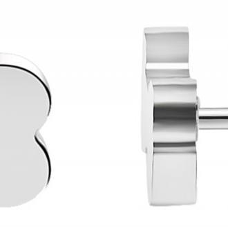 Akzent® Pendientes Osso Prateado em Aço Inoxidável