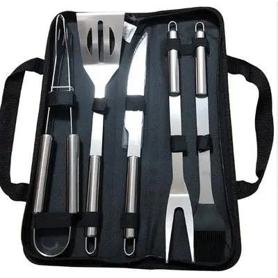 Juego De Herramientas De Barbacoa Y Horno De Acero Inoxidable With Bolsa De Almacenamiento Portátil Para Use Al Aire Libre Fácil De Limpieza - 1