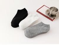 Calcetines De Verano Para Hombres Negros Blancos Grises Delgados Bajo La Piel Absorbentes De Sudor Y Alientos De Algodón - details 0