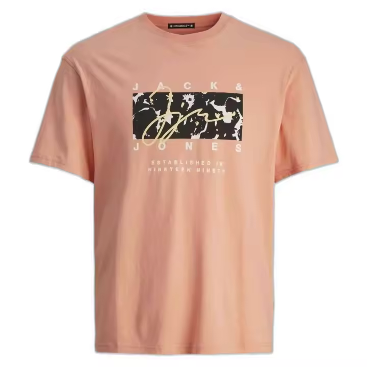 Camiseta de Manga Corta Jack&Jones Joraruba para hombre en color naranja - 1