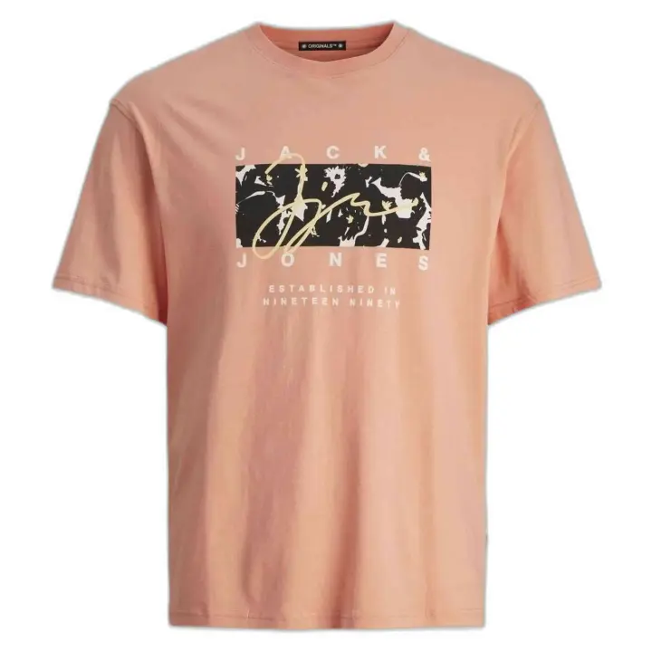 Camiseta de Manga Corta Jack&Jones Joraruba para hombre en color naranja - 1
