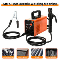 Máquina de soldadura portátil para el hogar,  soldador eléctrico de arco inversor,  compacto,  con corriente ajustable y enchufe europeo, MMA-250, soldadura para el - details 1