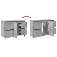 vidaXL Mueble de baño madera de ingeniería gris hormigón 80x33x60 cm - details 5