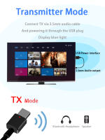 -Adaptador de Audio Bluetooth 5,0, 3,5 MM, AUX, HD, cancelación de ruido, receptor estéreo envolvente, transmisor para Kit de coche, PC, altavoces de TV - details 6