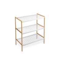 STARLEY-Estanteria de bambú 3 niveles,Estantería Multiusos con Baldas,Organizador para Entrada, Pasillo, Baño 70x35x76.2cm - details 1