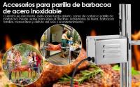 Grill BBQ Eléctrico Asador Rotisserie Acero Inoxidable SP-S40 Accesorios De Barbacoa Para Cerdo Cordero Pollo Y Oveja Uso Al Aire Libre - details 7