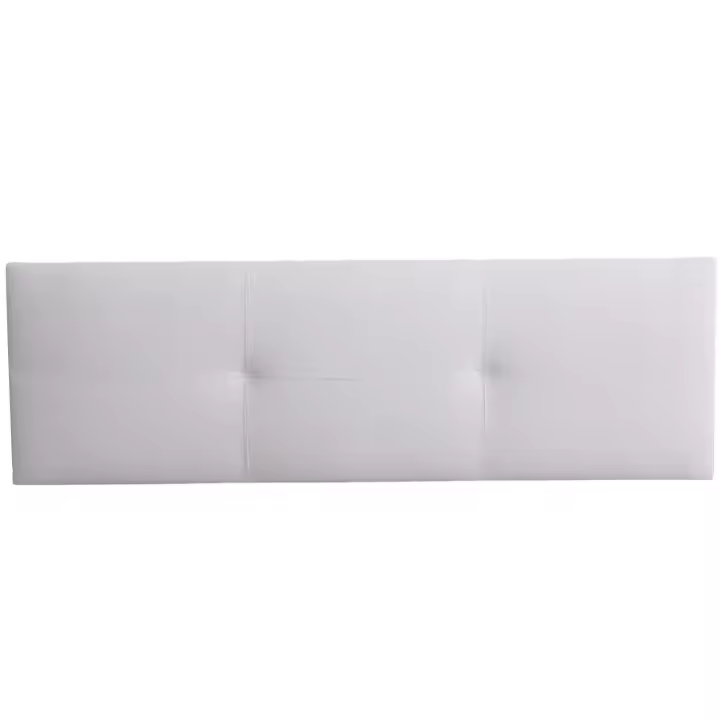 Cabecero Isabella Cama Matrimonio de Polipiel Blanco 165x52 - 1