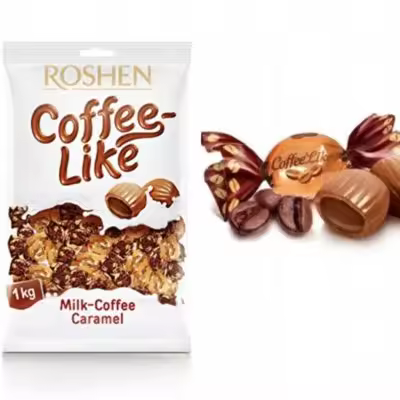 Roshen - Caramelos de Café con Relleno Cremoso - Bolsa de 1 Kilo - 1