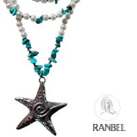 COLLAR ESTRELLA AZUL. Collar de verano. Collar de mujer. - details 3