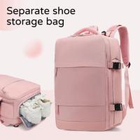 Travel Backpack for Vueling, EasyJet, Ryanair Aircraft Cabin 45x36x20 Waterproof Spacious Carry-On Luggage with Shoe Compartment and USB Port, Multi-Function Anti-Theft Backpack for Travel and Tours (2210-002 2350 D1) - details 4