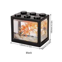 Acuario De Peces Miniatura Creativa DIY Bloques De Construcción Desmontables Para Escritorio Decoración Para Hogar Y Oficina Caja De Alimentación Para Betta - details 8