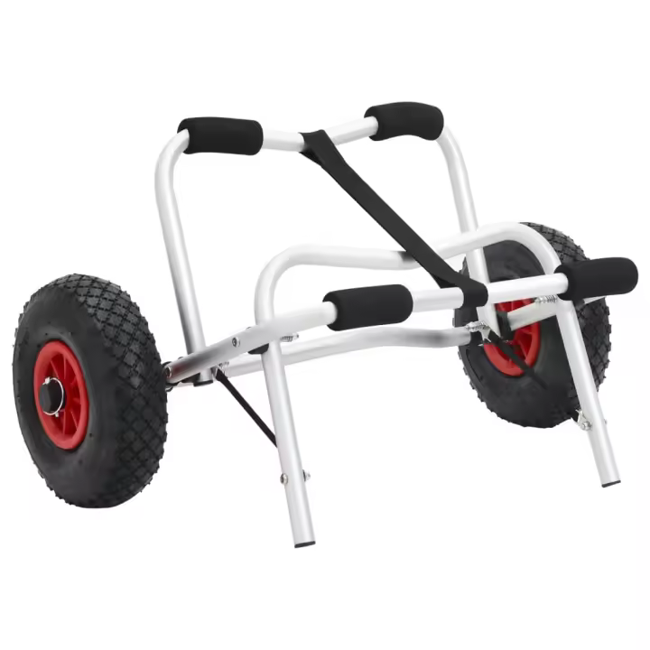 vidaXL Carrito plegable de kayak aluminio 45 kg - 1
