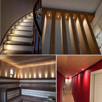 Lámpara De Punto De Luz LED Mini 1W IP65 DC12V Dimmable Para Interior Ceilings Dormitorio Cocina Escaleras Armarios - details 1
