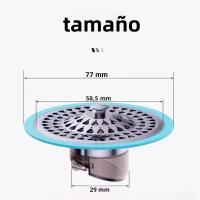 Tapa De Desagüe De Piso Anti Olores Y Previene Insectos 304 Acero Inoxidable Accesorios De Baño Filtro Desagüe Removible Para Basin - details 0