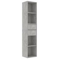 vidaXL Estantería madera contrachapada 36x30x171 cm Blanco, Negro, Roble Sonoma Mueble Almacenaje Estantería para Oficina, Estudio, Dormitorio Estantería/Librería/ mueble de Almacenamiento - details 0