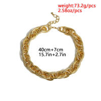 Collar Punk De Alta Calidad Con Cerradura Y Colgante Para Mujer Y Hombre Color Oro Cadena Gruesa Y Statement Estilo Steampunk - details 4