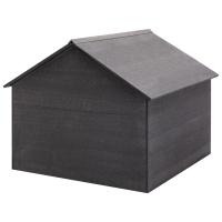 vidaXL Cobertizo para cortacésped WPC gris 80x80x70 cm - details 3