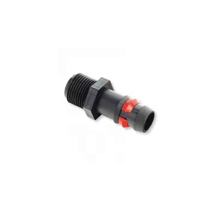Enlace Mixto Rosca Macho 16mm x 1/2" con Anilla de Seguridad. - 1