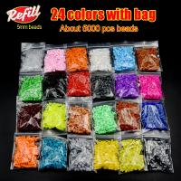Hama Bolas Educativas 5mm 24 Colores Bola De Hierro 3D Puzzle Bolas De Fusión Perler Garantía Juguete DIY Para Niños Y Niñas - details 8