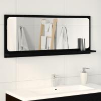 Espejo de baño vidaXL Roble Negro 90x10.5x37 cm de madera de ingeniería - details 0