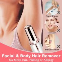Epilador Eléctrico Portátil En Forma De Labial Para Mujeres Eliminación De Vello Facial Painless Y Efectiva Herramienta De Afeitado Doméstico Con Un Cuchillo - details 5