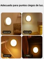 Lámpara De Noche LED Pequeña Con Pilas 3 Modos Protección Ocular Para Armario Cocina Armario Escalera Luz De Armario - details 7