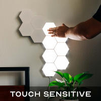 Luz De Pared Hexagonal Con Control Remoto Y Luz LED RGB Modulable USB Colorida Luz Nocturna Geométrica DIY Para Decoración De Hogar - details 8