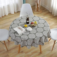 Mantel Redondo Lavable Decorativo Para Bodas Fiestas Navidad Picnics Comedor Mantel De Lino 100% Resistente Al Agua Y Aceite Estilo Europeo - details 18