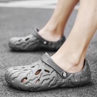 Sandalias De Verano Para Hombres Talla Grande 48/49 Zapatillas Casuales De Lujo Comodidad Hogar Suaves Clogs De EVA Color Negro Blanco Gris - details 33