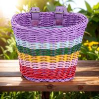 Set De 4 Piezas Cesta De Bicicleta De Rattan PE Ajustable Con Campana Y Colgante Accesorios De Manillar Para Ciclismo Rainproof Para Niños Y Adultos - details 0