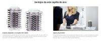 Rowenta Brush Activ' Premium Care Cepillo Giratorio de Aire Caliente con Cerdas Naturales, Dobles Emisores Iónicos, Resultados Suaves con Brillo Total, 2 Cepillos Recubiertos para Todo Tipo de Cabello, Fácil de Usar CF9540F0 - details 3