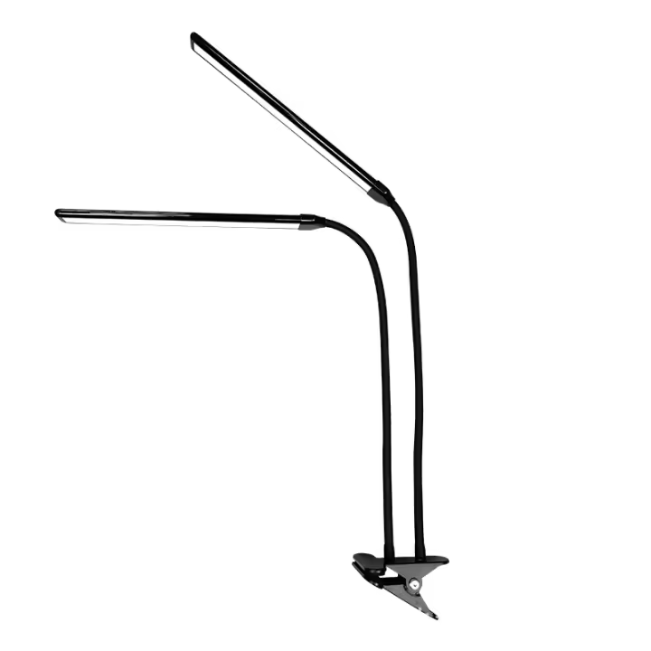 Lámpara De Escritorio Dual Con Timer De 3-6-12 Horas Función De Cuidado De Los Ojos 3 Modos De Iluminación 5 Niveles De Brillo Control Remoto LED Moderna - 1